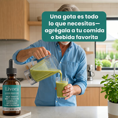 Livora - Soporte hepático completo para restaurar la energía y la vitalidad.